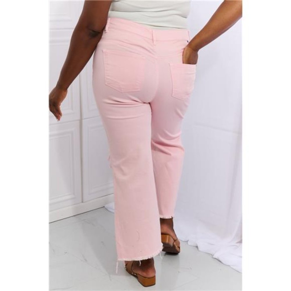 Miley Distressed Ankle Flare Jeans Risen - Picture 8 of 10